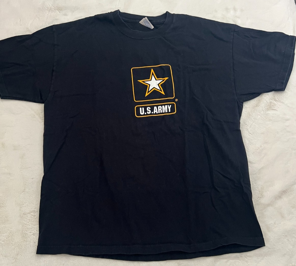 US Army T Shirt Mens XL Black Hanes Beefy-T An Army Of One Military Graphic Tee